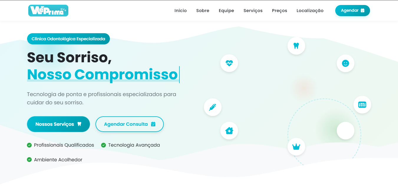 Site Consultório Dentista